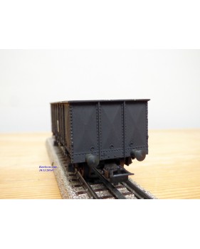 SMCF ???, wagon tombereau noir  à 2 essieux  type T  SNCF   BO