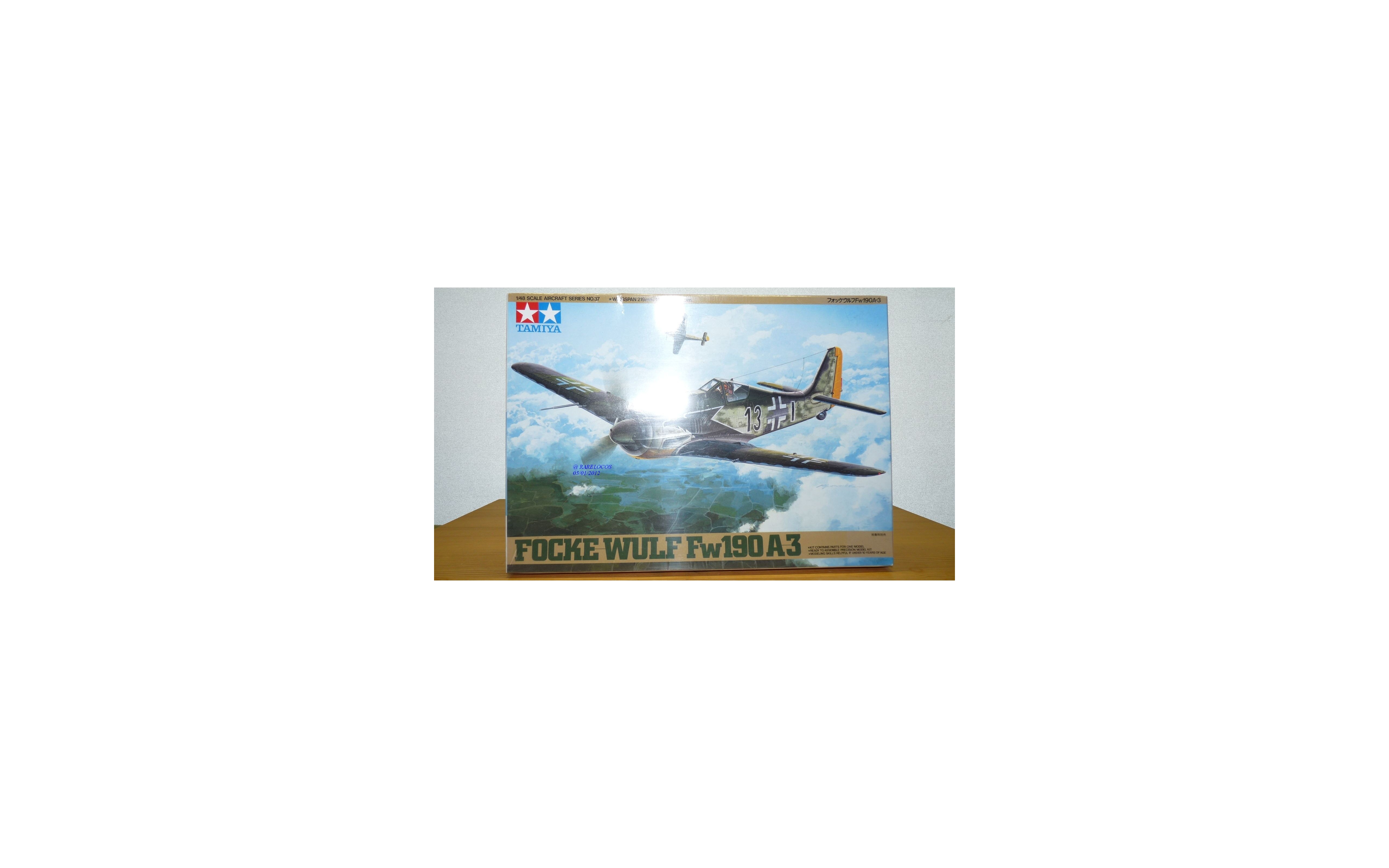 Maquette Plastique Tamiya 1/48 - Focke-Wulf Fw190 A-3 (avion De Chasse Allemand WWII)