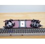 VB  47 Cl,  wagon plat  à 2 bogies type MMT chargé de 4 conteneurs à lait   SNCF     BO