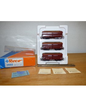 ROCO 24003, coffret de 3 wagons trémie chargé de charbon RAG  neuf BO   N