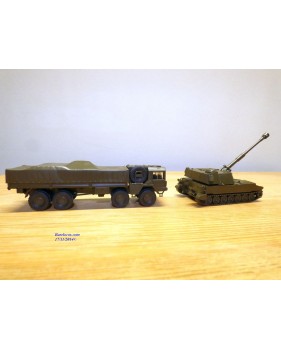 ROCO Minitanks 466 ,  coffret artillerie camion 8*8 MAN et char M 109    Neuf   BO  1/87  HO