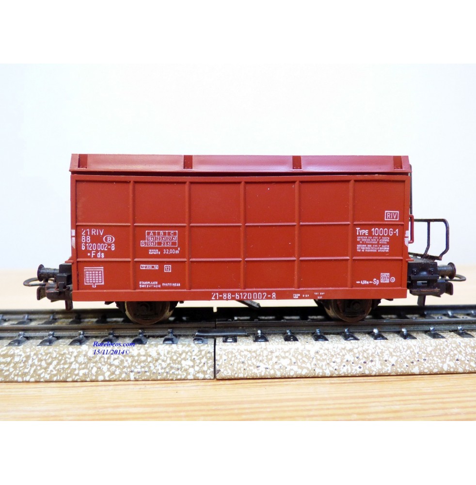 Märklin 4656, wagon trémie fonctionnel type 1000 G-1  SNCB  BO