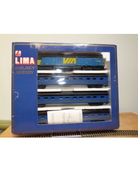 Lima Golden Series 149762 G,  coffret 1 loco et 3 voitures CN  Viarail  Neuf   BO