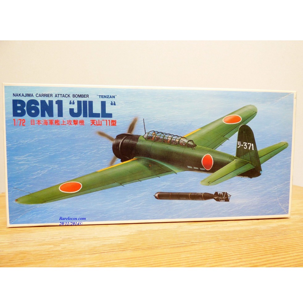 FUJIMI 7AD 3,  rare avion torpilleur embarqué NAKAJIMA B6N1  Tenzan Jill  Neuf   BO 1/72