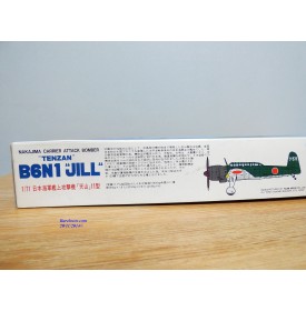 FUJIMI 7AD 3,  rare avion torpilleur embarqué NAKAJIMA B6N1  Tenzan Jill  Neuf   BO 1/72
