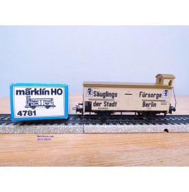 Märklin 4781,  wagon couvert à guérite Säuglings Fürsorge der Stadt Berlin   Neuf  BO