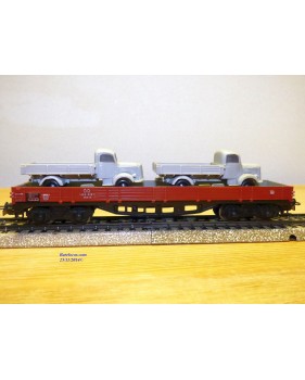 Märklin métal 4617 Wagon surbaissé EVS DB BO