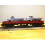 Märklin 4515 . 3,  wagon plat à bogies chargé de 2 camions Mercedes 3500 gris DB  BO