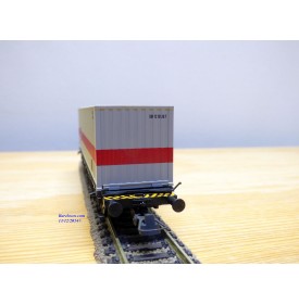 ROCO 66265,  wagon plat chargé d'un conteneur de 20'  DB   Neuf  DB  Neuf   BO