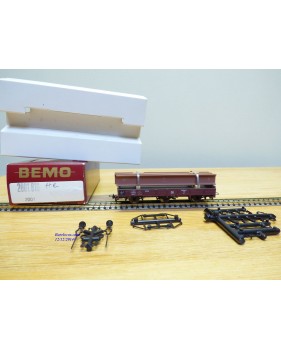 BEMO  2011 816, wagon plat 3 essieux  avec chargement de poutrelles métalliques DB  BO   HOe
