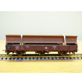 Wagon plat 3 essieux DB BO