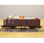 LILIPUT ancien 201 wagon plat chargé de 4 conteneurs ( cadres)  NS  BO