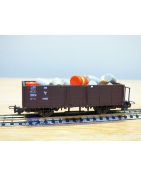 LILIPUT ancien 201 wagon plat chargé de 4 conteneurs ( cadres)  NS  BO
