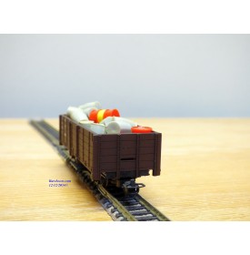 LILIPUT  316101,  wagon tombereauchargé fûts et  tonneaux  N°:60002  ÖBB    neuf   BO    HOe
