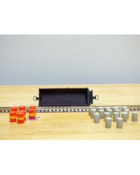 LILIPUT ancien 201 wagon plat chargé de 4 conteneurs ( cadres)  NS  BO