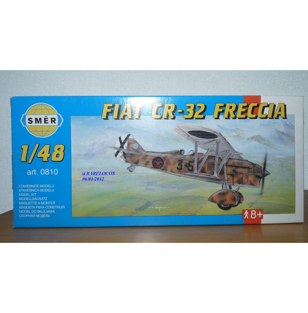 SMER 0810 chasseur biplan italien FIAT CR-32 FRECCIA "Diavoli rossi" neuf BO 1/48