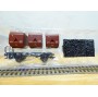 TRIX 24407, coffret 2 wagons à bennes pour  transport de charbon    DB   Neuf   BO
