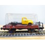 SACHSENMODELLE 76415, wagon plat chargé dun camion OPEL Blitz ( Deutsche Bundespost )  DB    BO