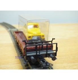 SACHSENMODELLE 76415, wagon plat chargé dun camion OPEL Blitz ( Deutsche Bundespost )  DB    BO