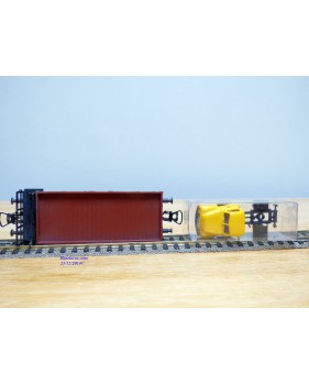 SACHSENMODELLE 76415, wagon plat chargé dun camion OPEL Blitz ( Deutsche Bundespost )  DB    BO