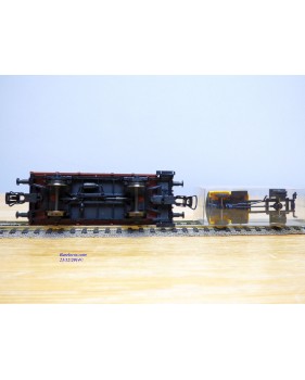 SACHSENMODELLE 76415, wagon plat chargé dun camion OPEL Blitz ( Deutsche Bundespost )  DB    BO