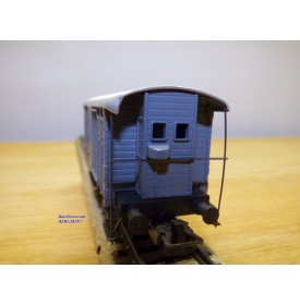 HAG  345 . 04 , wagon couvert à guérite de serre freins  type  K3   gris   SBB  BO
