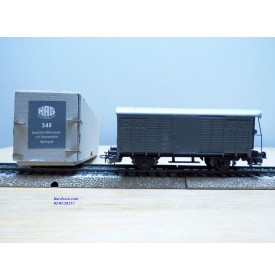 HAG  345 . 04 , wagon couvert à guérite de serre freins  type  K3   gris   SBB  BO