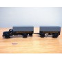 BUB  62177,  camion MAGIRUS DEUTZ  S 6500 et remorque bâchés DEUTSCHE BUNDESBAHN  Neuf   BO  1/87