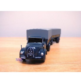 BUB  62177,  camion MAGIRUS DEUTZ  S 6500 et remorque bâchés DEUTSCHE BUNDESBAHN  Neuf   BO  1/87