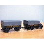 BUB  62177,  camion MAGIRUS DEUTZ  S 6500 et remorque bâchés DEUTSCHE BUNDESBAHN  Neuf   BO  1/87