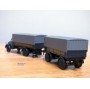 BUB  62177,  camion MAGIRUS DEUTZ  S 6500 et remorque bâchés DEUTSCHE BUNDESBAHN  Neuf   BO  1/87