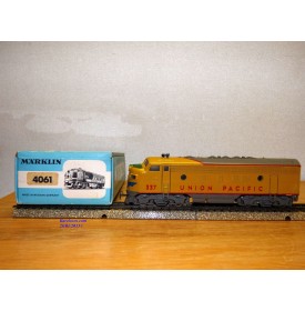 MÄRKLIN  4061, locomotive diesel  Bo Bo F7 A  non motorisée Union Pacific  UP      Neuf    BO 