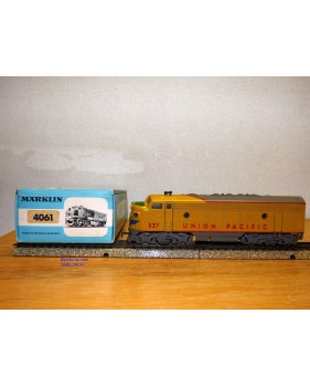 MÄRKLIN  4061, locomotive diesel  Bo Bo F7 A  non motorisée Union Pacific  UP      Neuf    BO 