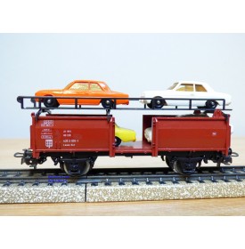 Märklin métal 4617 Wagon surbaissé EVS DB BO