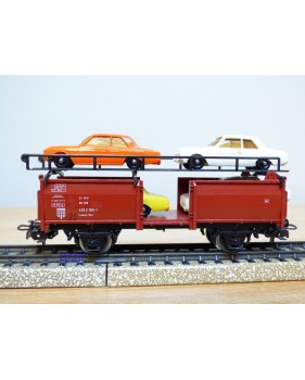 Märklin métal 4617 Wagon surbaissé EVS DB BO