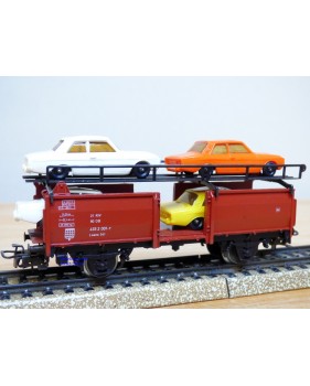 Märklin métal 4617 Wagon surbaissé EVS DB BO