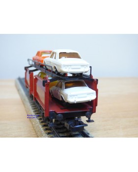 Märklin métal 4617 Wagon surbaissé EVS DB BO