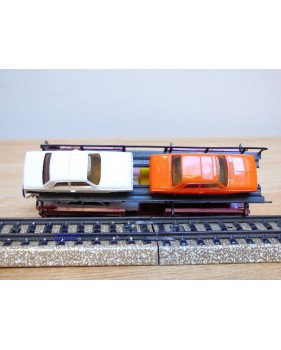 Märklin métal 4617 Wagon surbaissé EVS DB BO