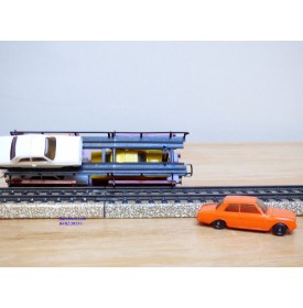 Märklin métal 4617 Wagon surbaissé EVS DB BO