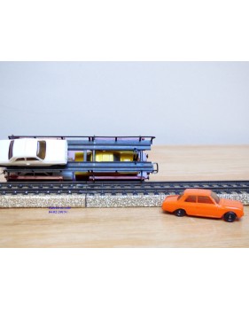 Märklin métal 4617 Wagon surbaissé EVS DB BO