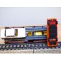 Märklin métal 4617 Wagon surbaissé EVS DB BO