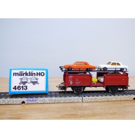Märklin métal 4617 Wagon surbaissé EVS DB BO