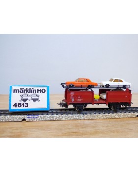 Märklin métal 4617 Wagon surbaissé EVS DB BO