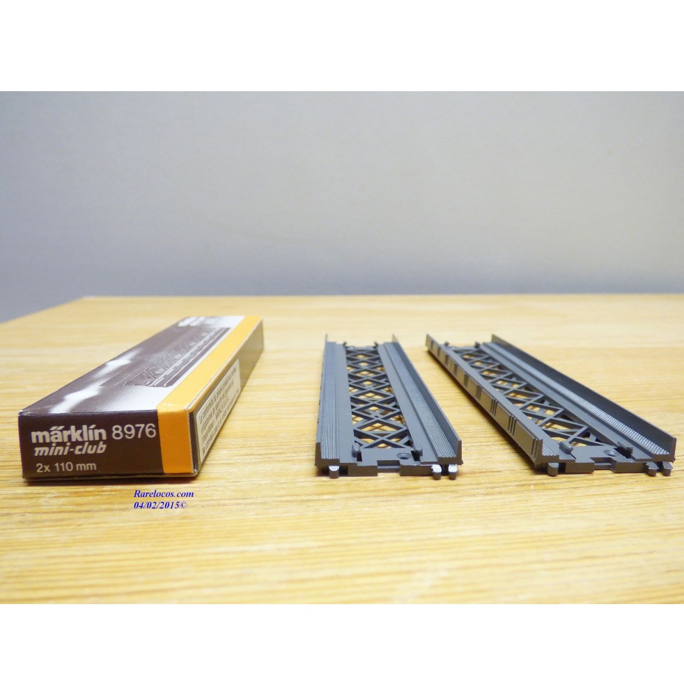 MARKLIN Miniclub 8976, 2 éléments de pont longueur 110 mm  neuf   BO
