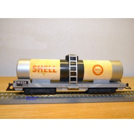 WESA 670 . 11, wagon citerne à bogies  SHELL  SBB   BO