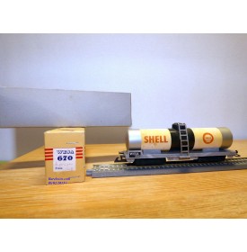 WESA 670 . 11, wagon citerne à bogies  SHELL  SBB   BO
