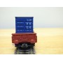 ELECTROTREN 5136K,  wagon plat à bogies  et 2 conbteneurs 20' P&O  DB  BO