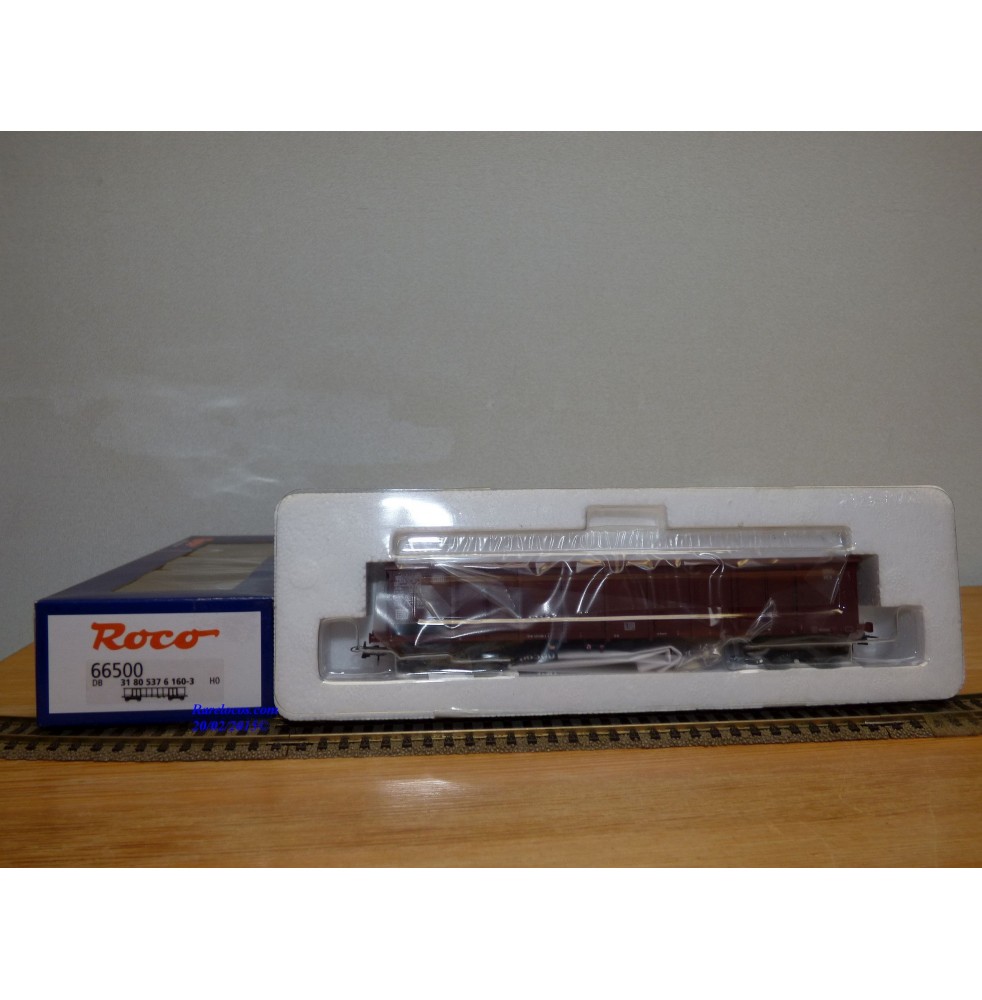 ROCO 66500,  wagon tombereau à bogies  type Eaons    DB  Neuf  BO