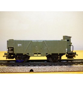 Märklin ancien  315 bg . 8, wagon tombereau à guérite  DB