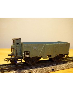 Märklin ancien  315 bg . 8, wagon tombereau à guérite  DB